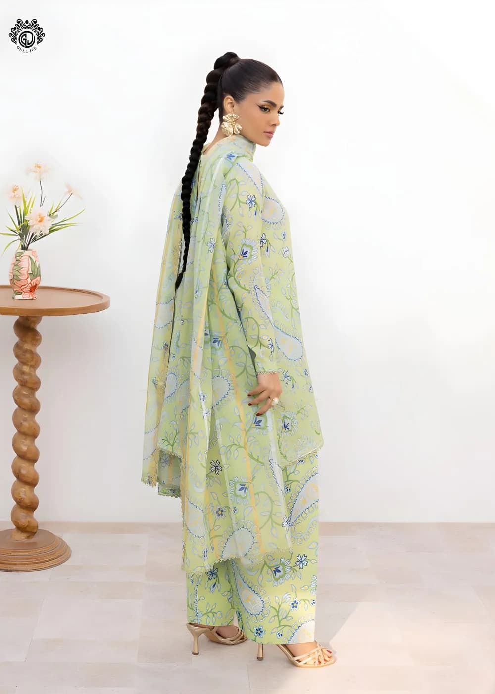 Gulljee 3-Piece Luxurious Digital Printed Embroidered Unstitched Lawn Suit